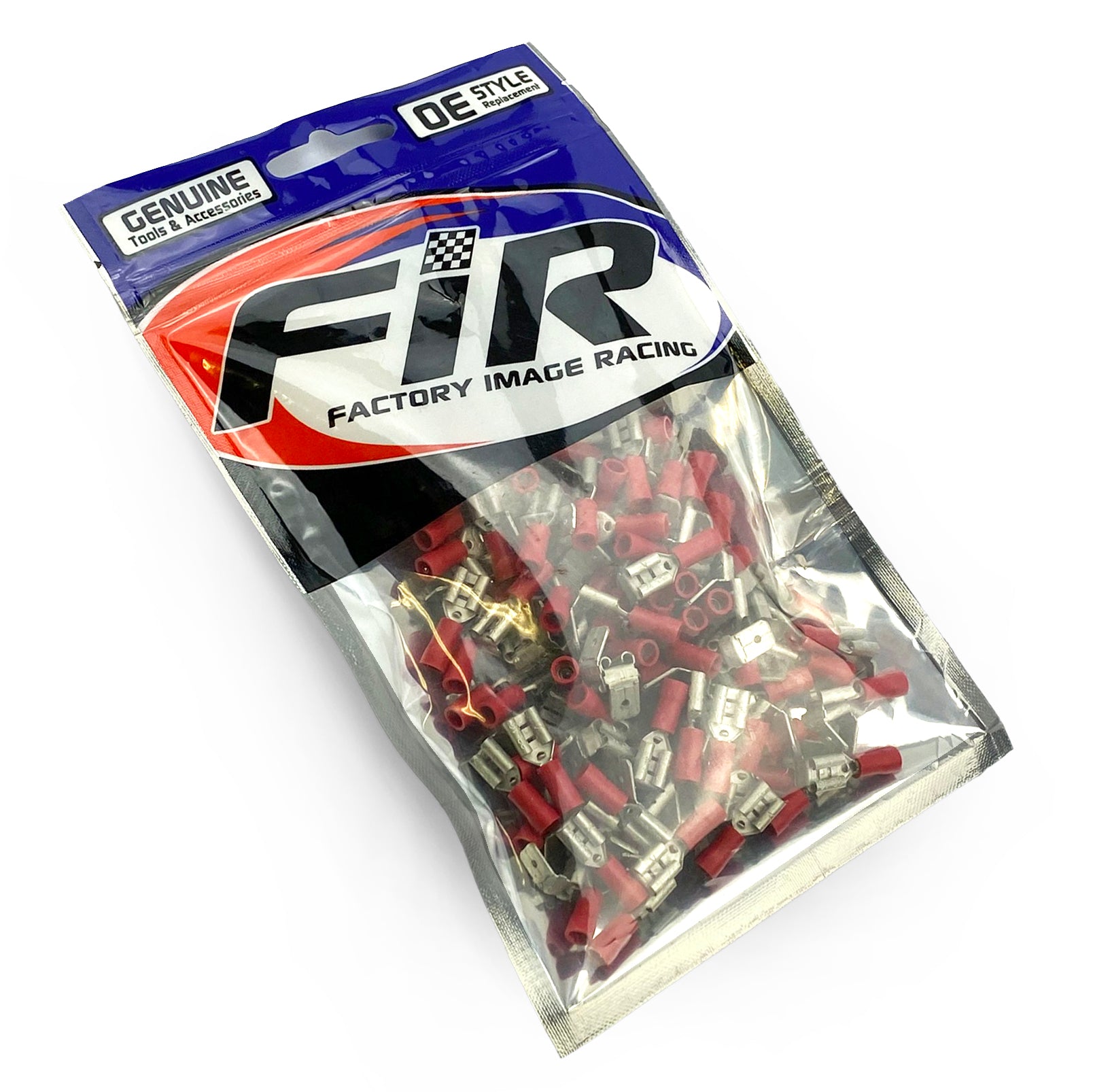 TERMINAL RED PIGGY BACK SPADE, PACK OF 100 / WT55
