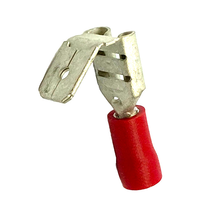 TERMINAL RED PIGGY BACK SPADE, PACK OF 100 / WT55