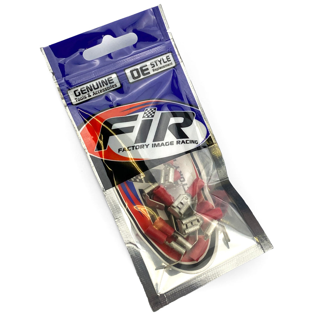 TERMINAL RED PIGGY BACK SPADE, / PACK OF 10