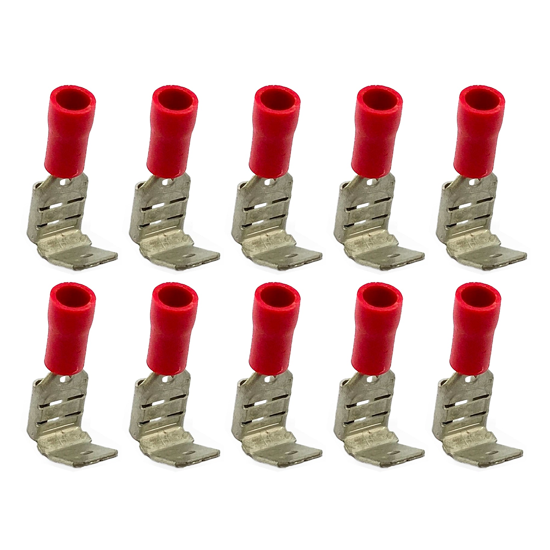 TERMINAL RED PIGGY BACK SPADE, / PACK OF 10