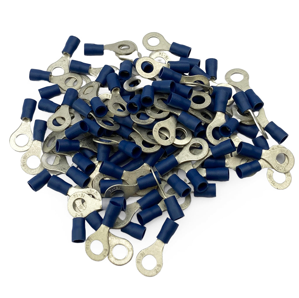 TERMINAL BLUE 6mm RING PK100, PACK OF 100 /