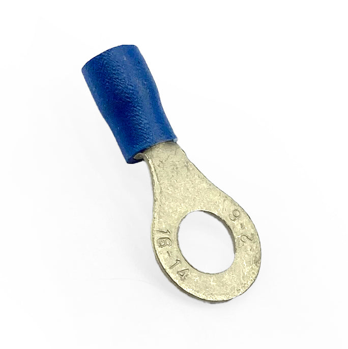 TERMINAL BLUE 6mm RING PK100, PACK OF 100 /