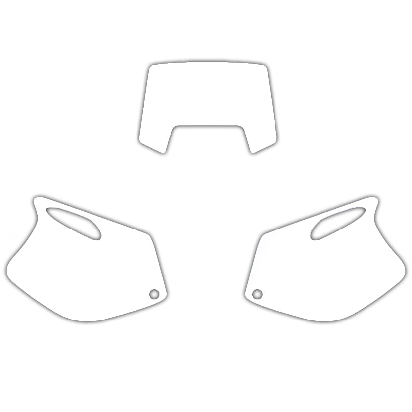 93-97 KTM EXC 2 STROKE WHITE PRECUT BACKGROUNDS, BLACKBIRD 3500/10