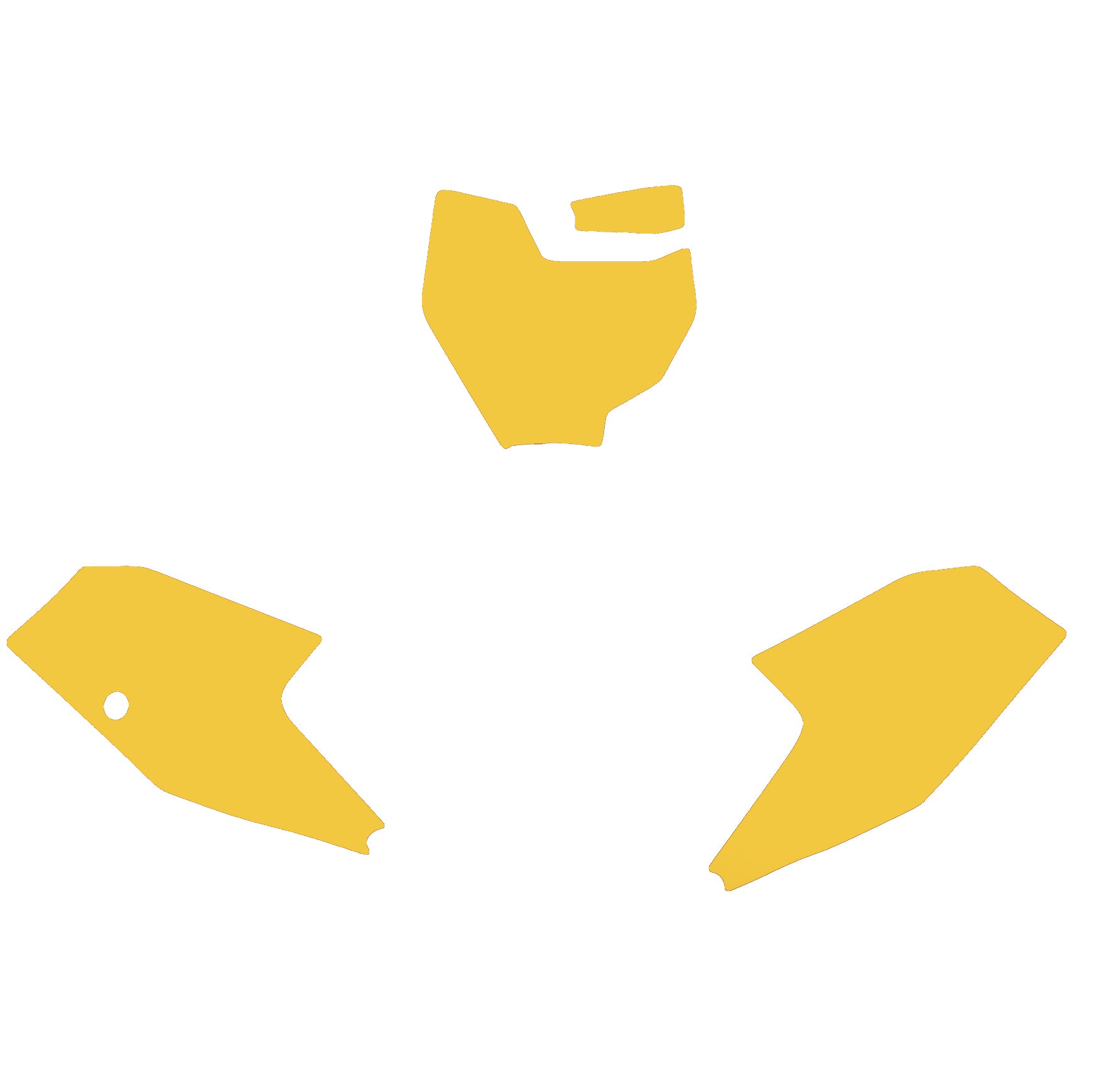 KTM SX 65 16-23 YELLOW BACKGROUNDS, BLACKBIRD 3524/40