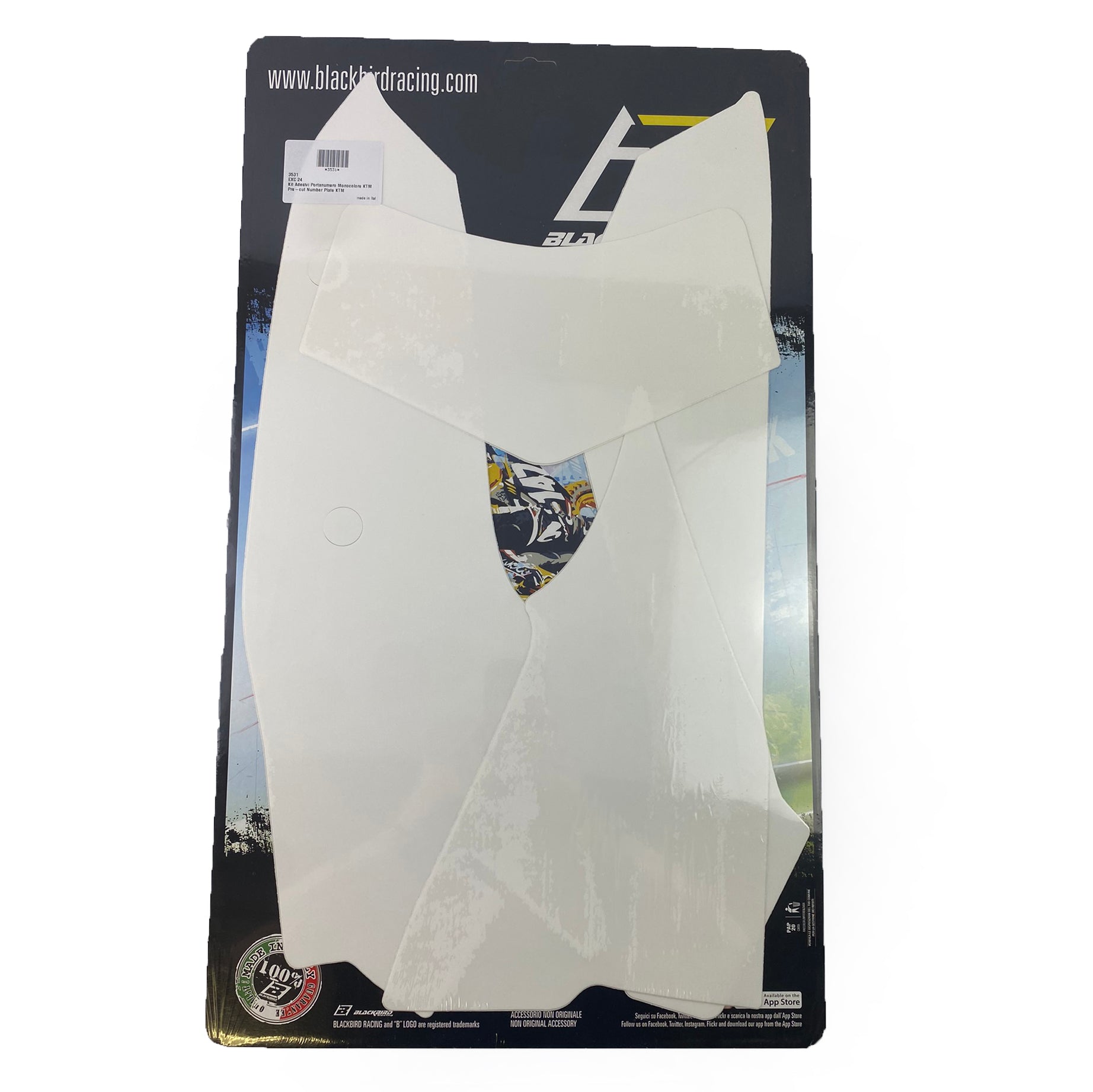 KTM EXC 2024 PRE CUT, BLACKBIRD 3531/10 WHITE NUMBER BOARD BACKGROUNDS