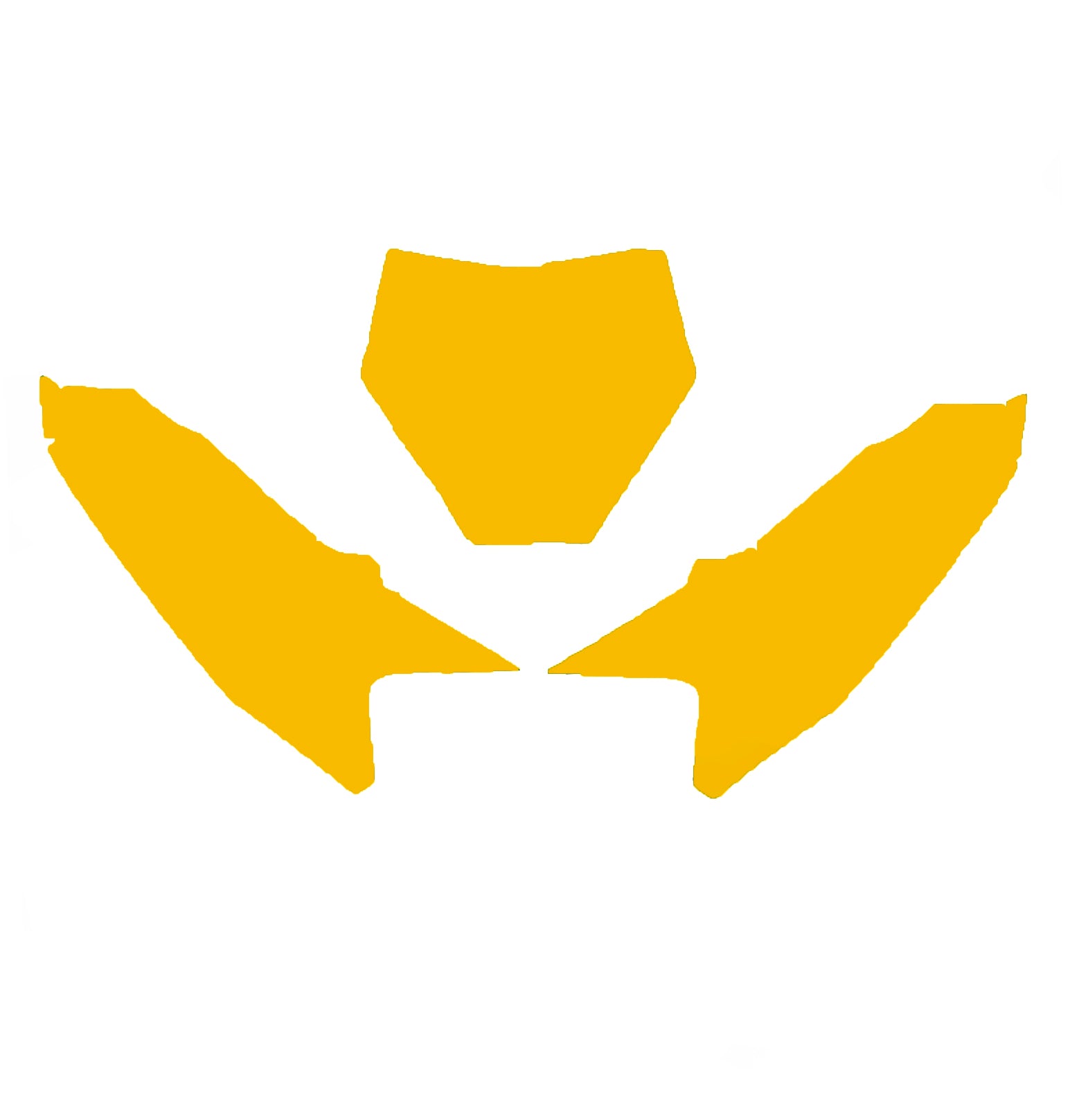 KTM SX 65 2024 PRE CUT, BLACKBIRD 3533/40 YELLOW NUMBER BOARD BACKGROUNDS