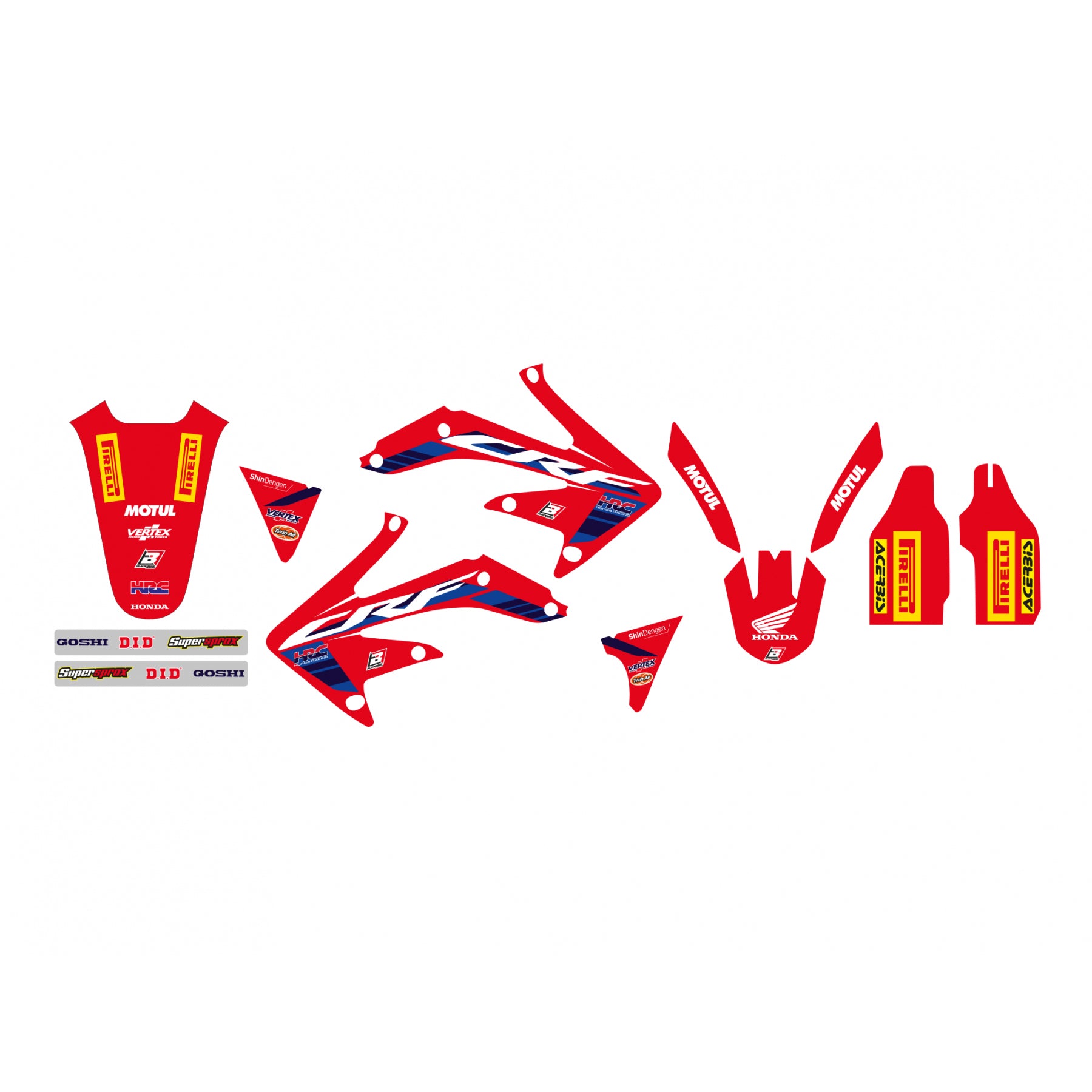 05-08 CRF450 HONDA HRC, BLACKBIRD 8134R22 TEAM HRC