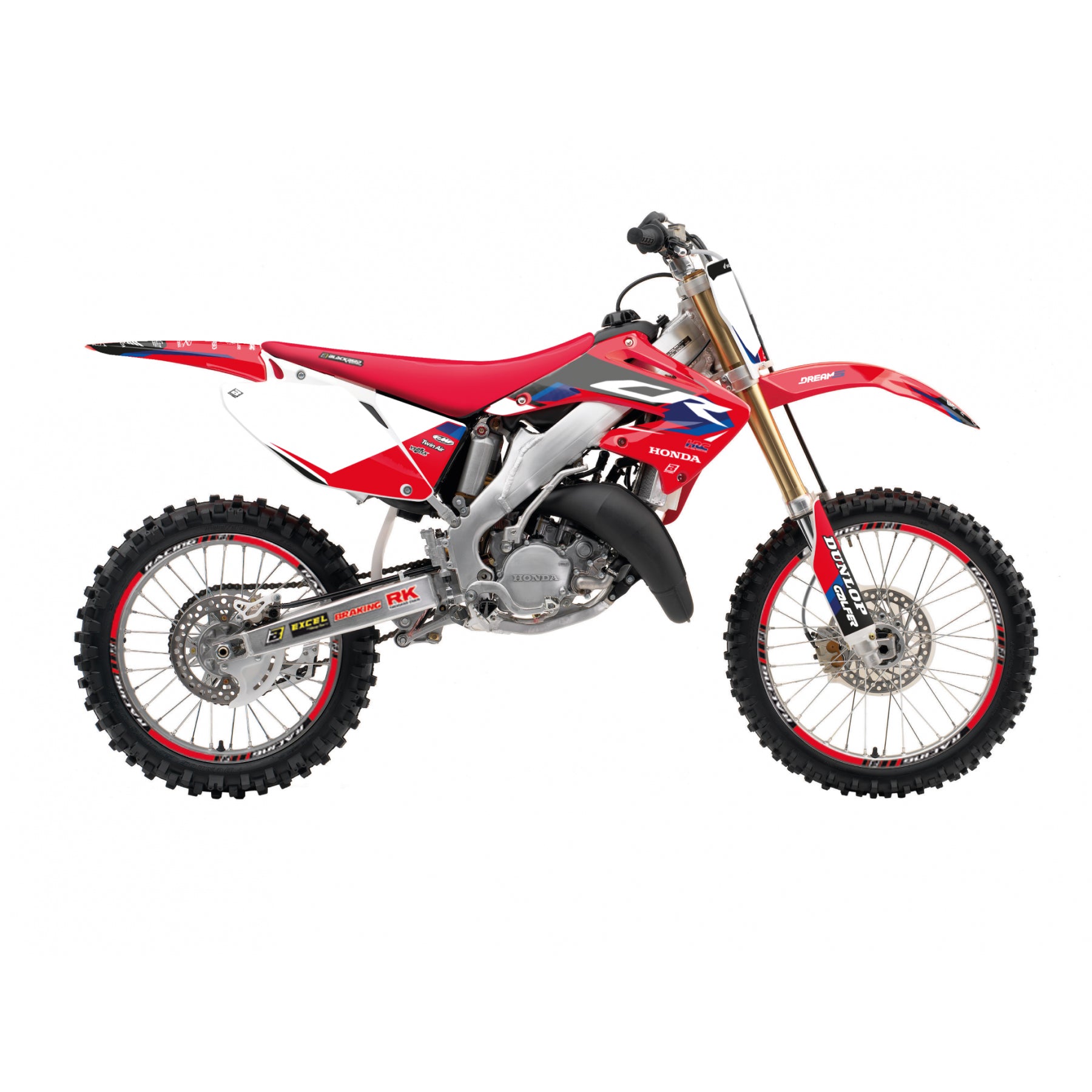 02-07 CR125 CR250 DREAM 5, BLACKBIRD DECAL KIT 2136AB