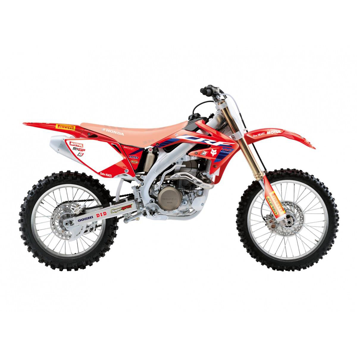 05-08 CRF450 HONDA HRC, BLACKBIRD 2134R23 DECAL KIT