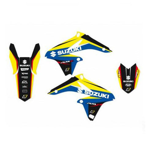 10-18 RMZ250 DREAM 4 GRAPHIC, BLACKBIRD DECAL KIT 2319N