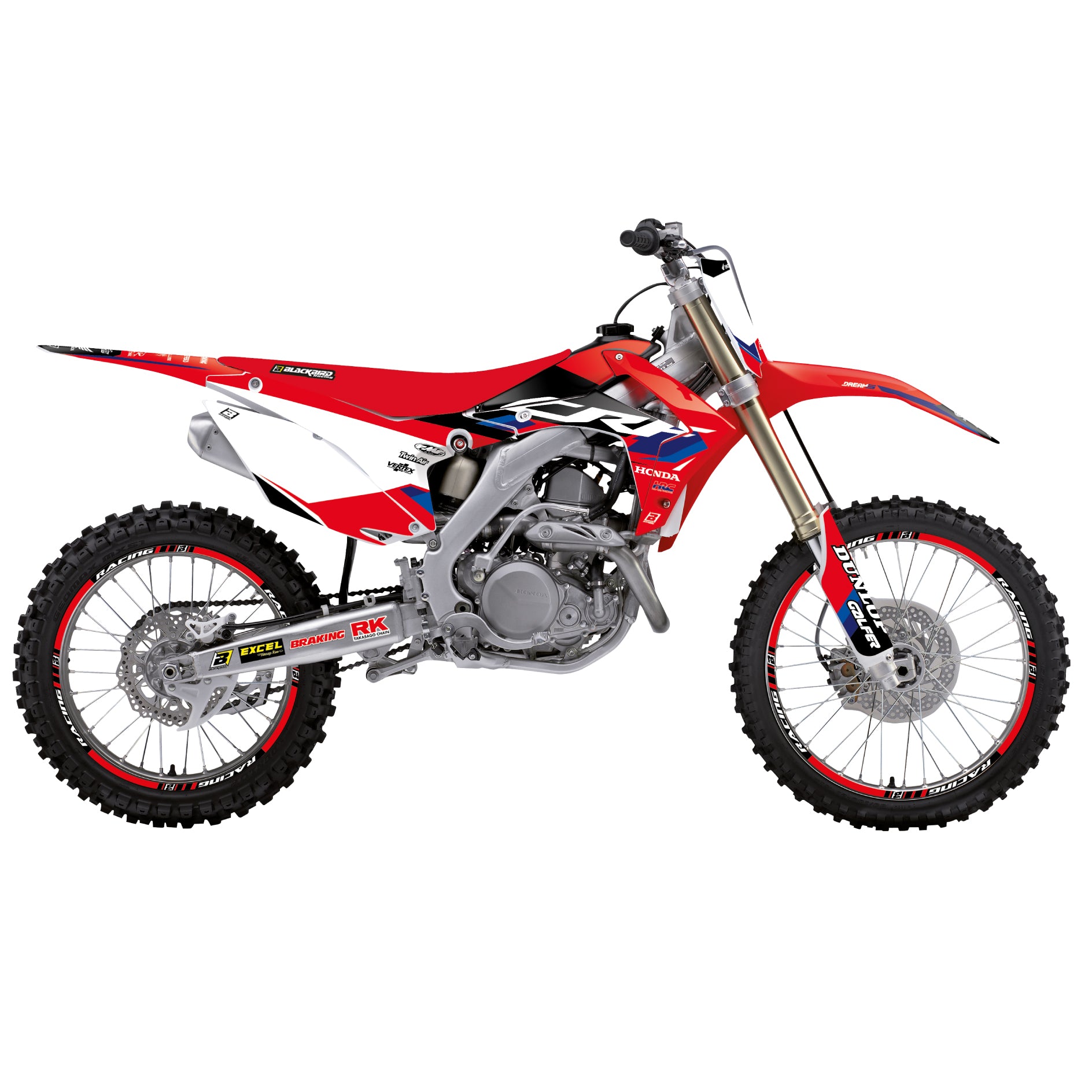 14-17 CRF250 13-16 CRF450 DREAM 5 DECAL SET, BLACKBIRD 2145AB