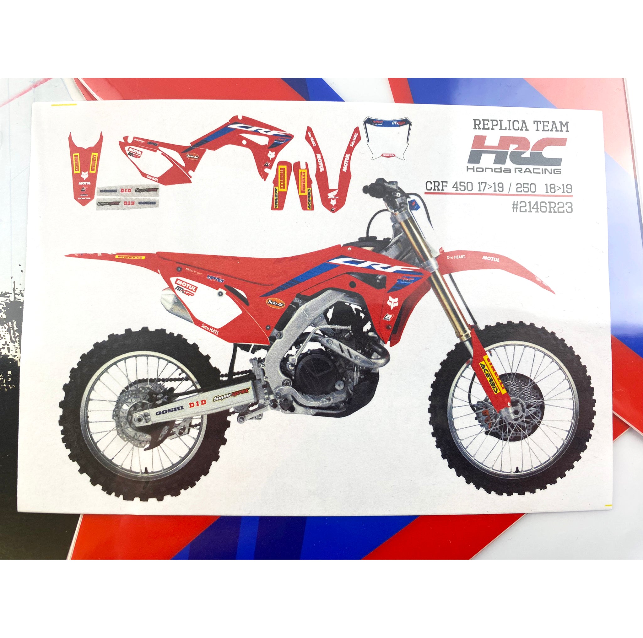 CRF250R/450R HONDA HRC, BLACKBIRD 2146R23