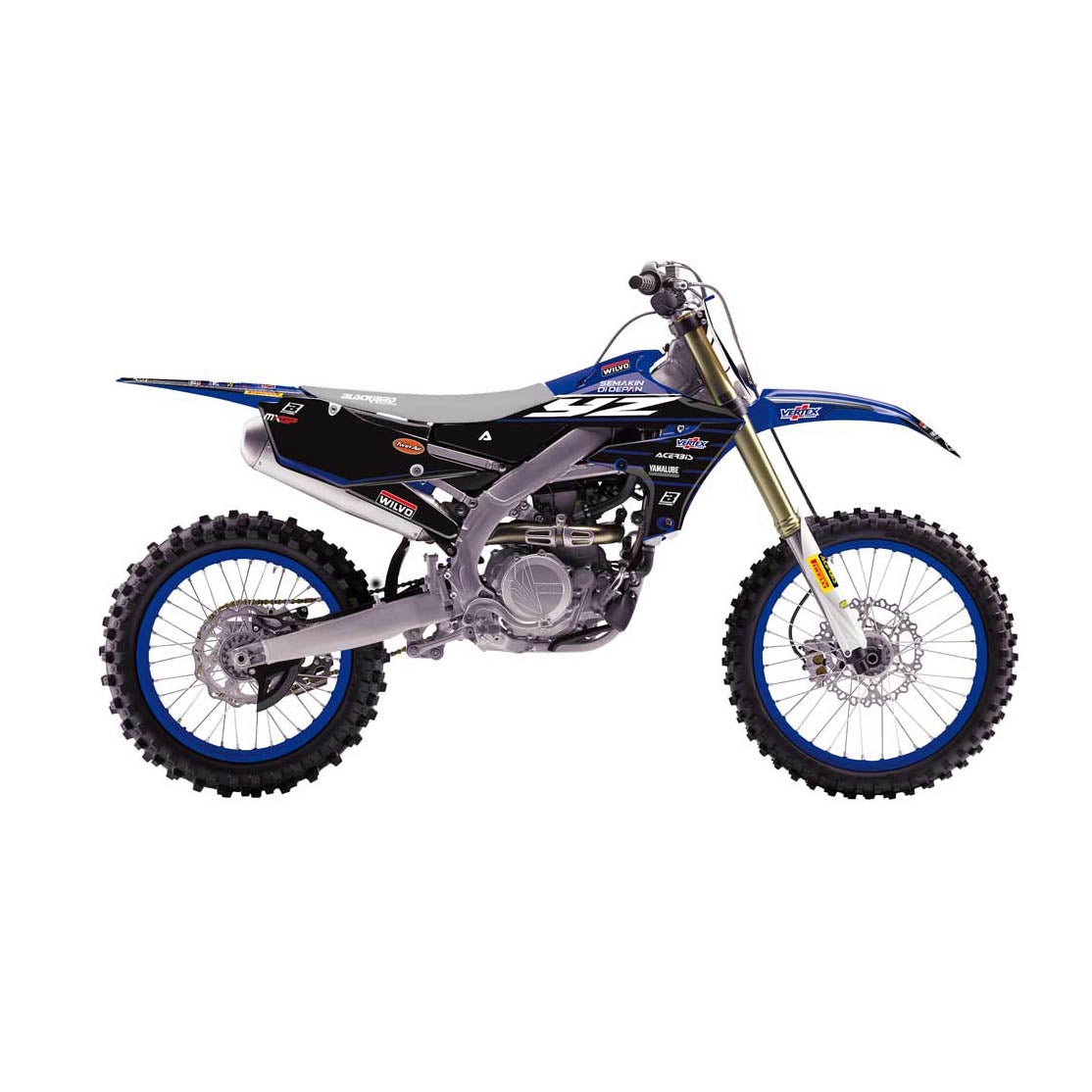 19-22 YZF250/450 REPLICA YAMAHA FACTORY, BLACKBIRD 2247R10 2020-21 GRAPHIC KIT