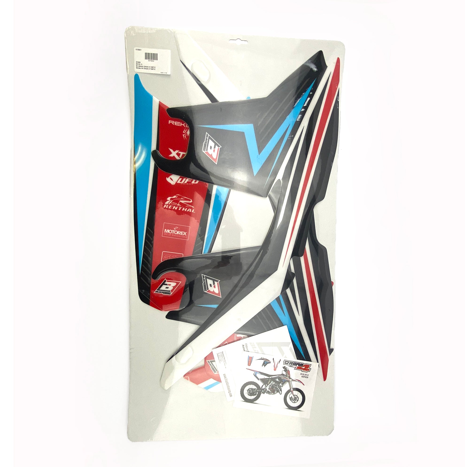 21-22 XX/XE FANTIC DREAM 4 GRAPHICS, BLACKBIRD 2F00N DECAL KIT