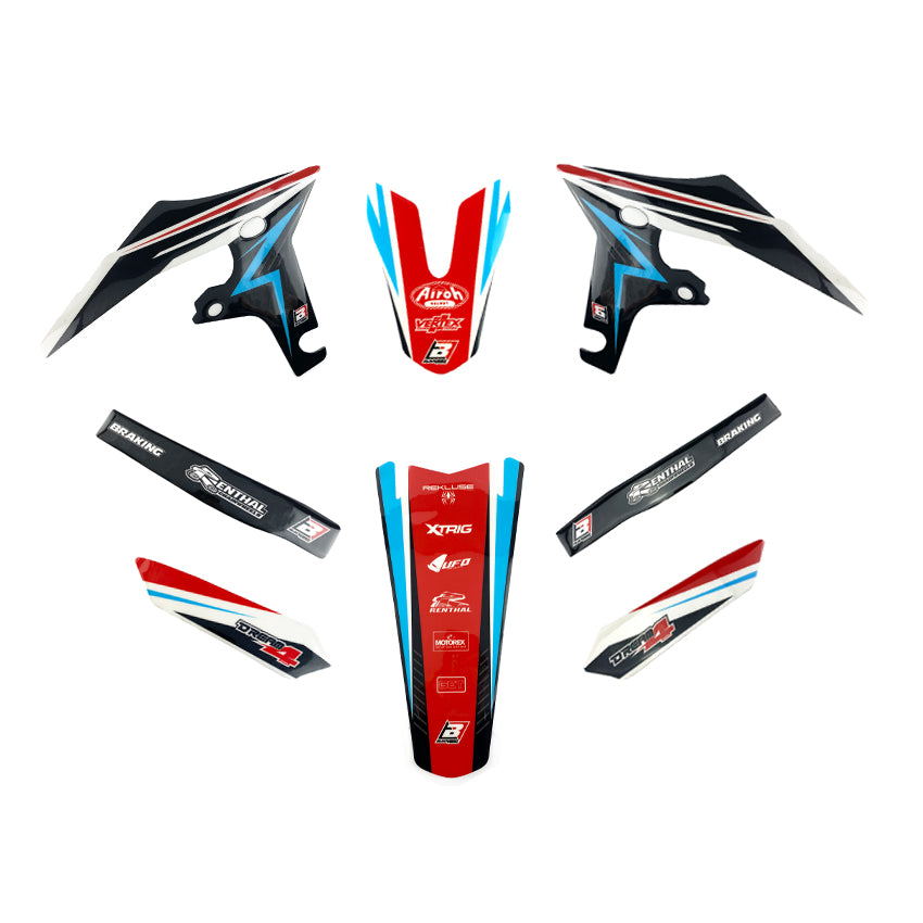 2022 XXF/XEF FANTIC DREAM 4 GRAPHICS, BLACKBIRD 2F02N DECAL KIT
