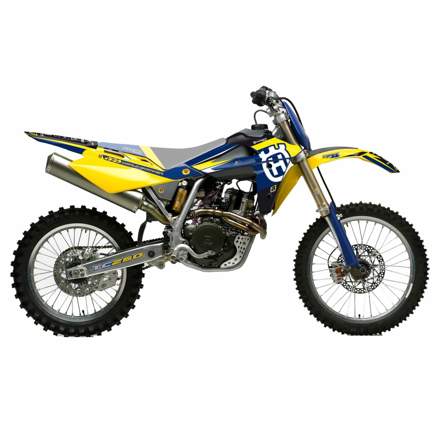 05-07 HUSKY DREAM-4 YELLOW, BLACKBIRD DECAL KIT 2605N/02, HUSQVARNA TE/TC