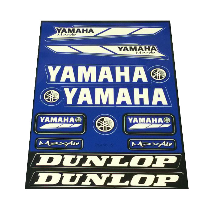 STICKER SHEET YAMAHA / DUNLOP, SIZE. 230mm X 330mm, 122008144