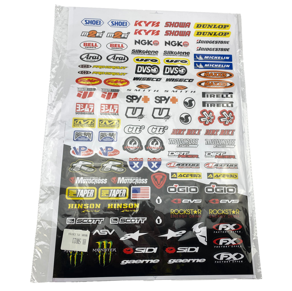 STICKER LOGO SHEET 30x45cm