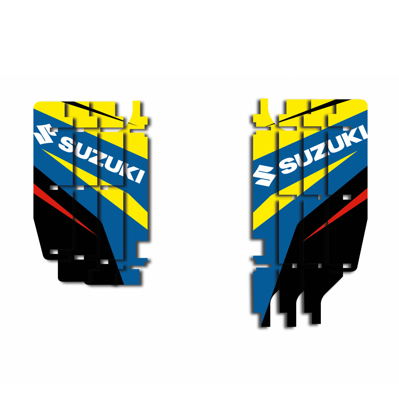10-18 RMZ250 RAD LOUVER DECALS DREAM 4, BLACKBIRD A302N