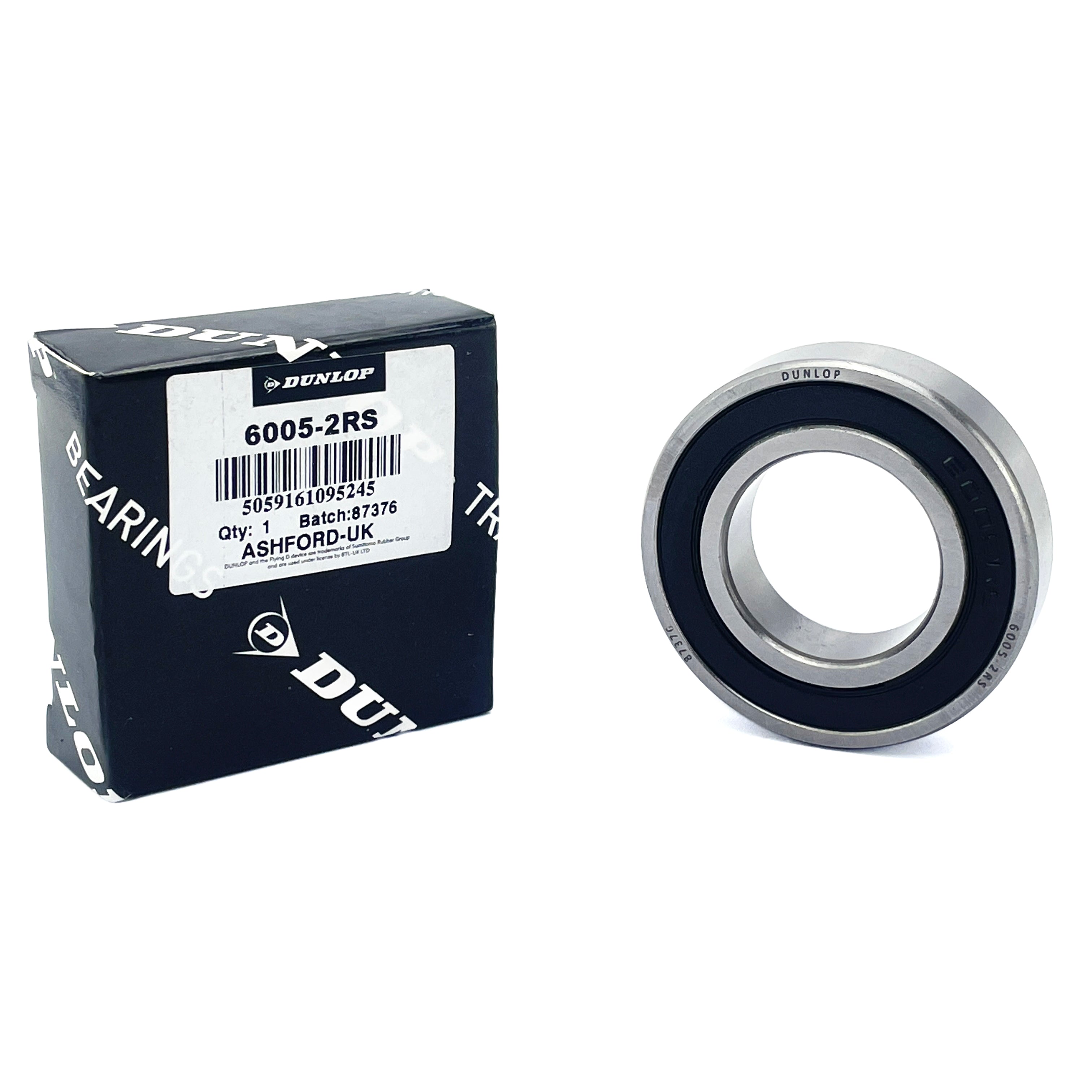 BEARING 6005 2RS DUNLOP 25x47x12 SIZE SEALED EACH