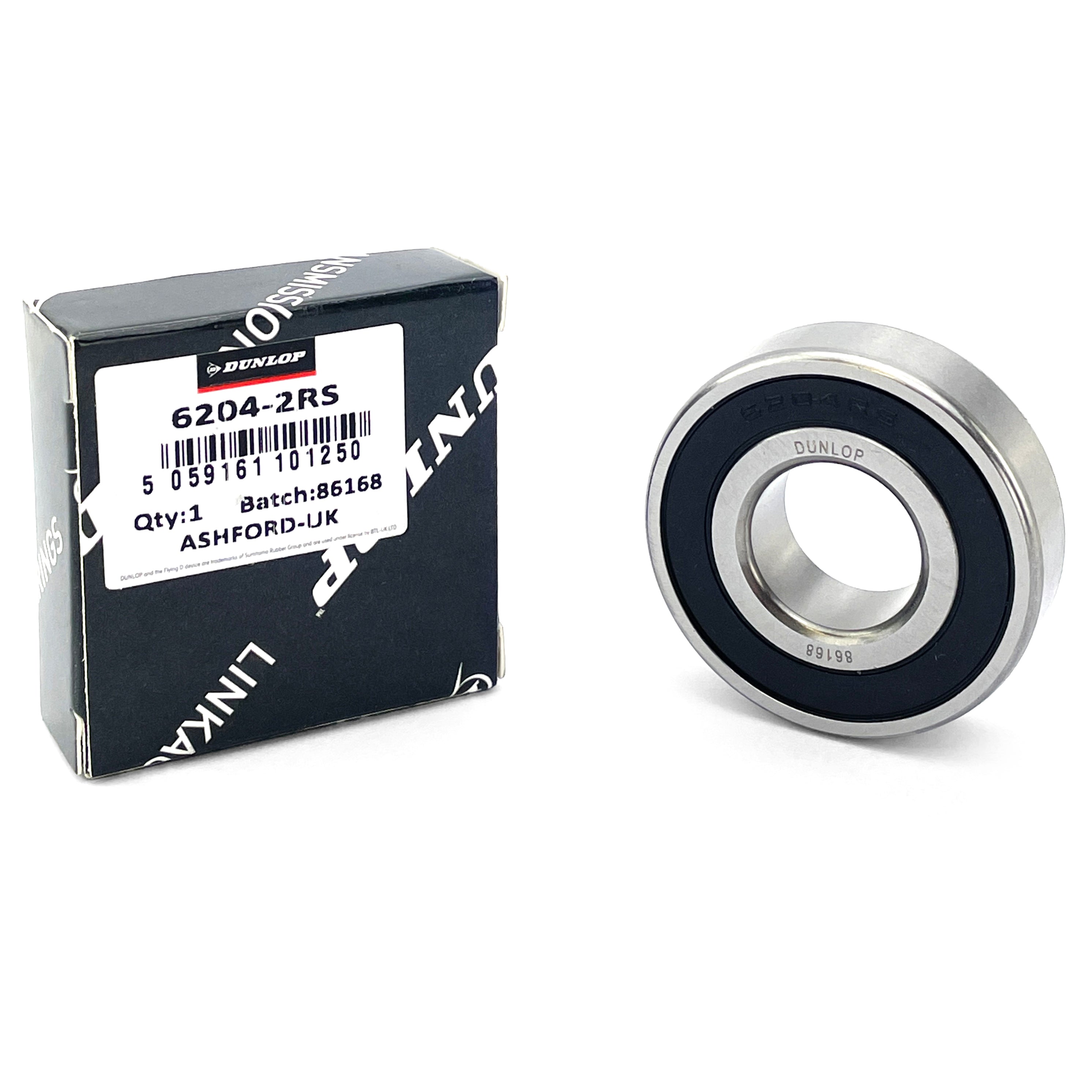 BEARING 6204 2RS DUNLOP 20x47x14 SIZE SEALD EACH