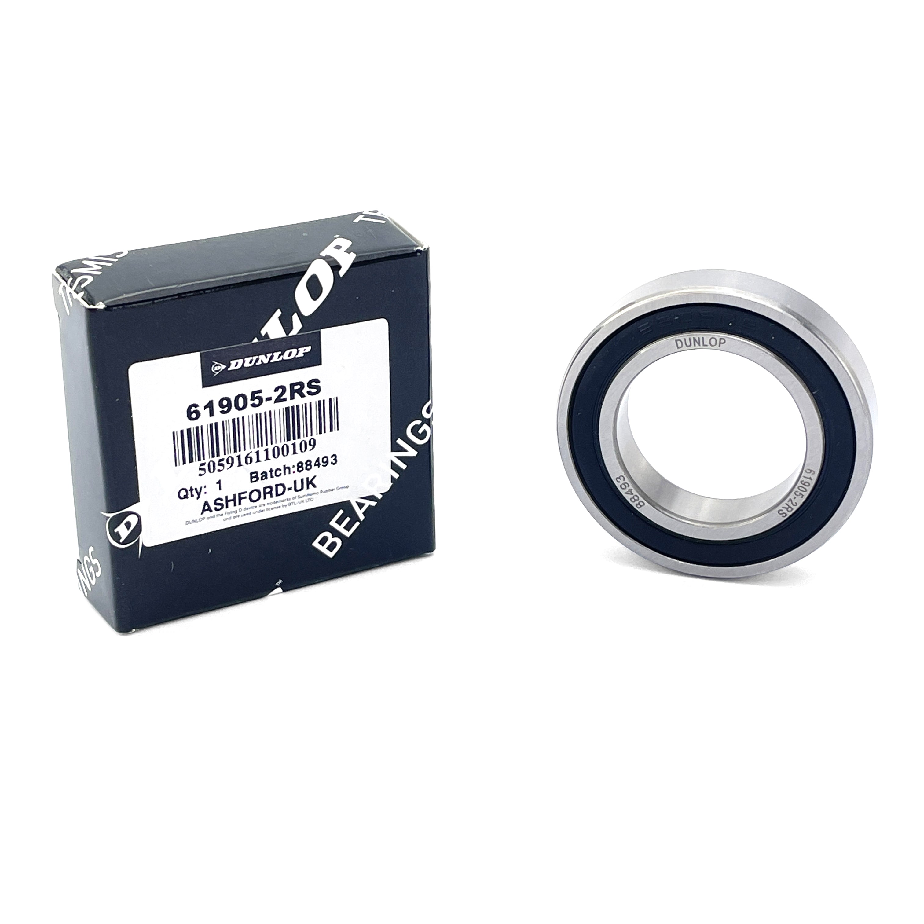 BEARING 6905 2RS DUNLOP SEALED, 61905 SIZE 25x42x9