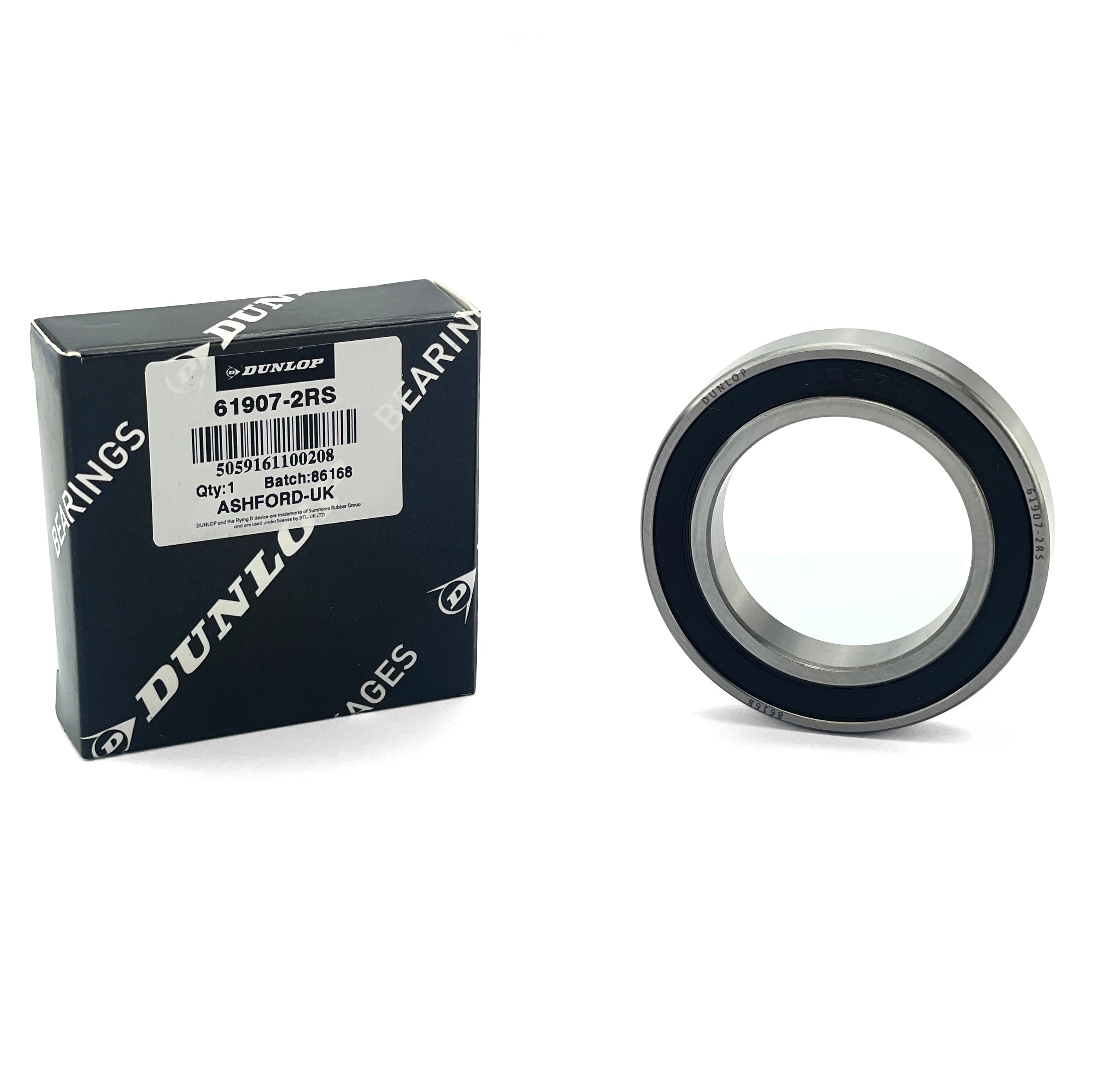 BEARING 6907 2RS DUNLOP 35x55x10 SIZE SEALED 61907 2RS