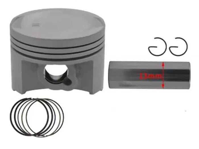 PISTON KIT 52.9mm 0.5 O/S HONDA CBF125 SDH125-51 WH125-7 WH125-8 13mm PIN