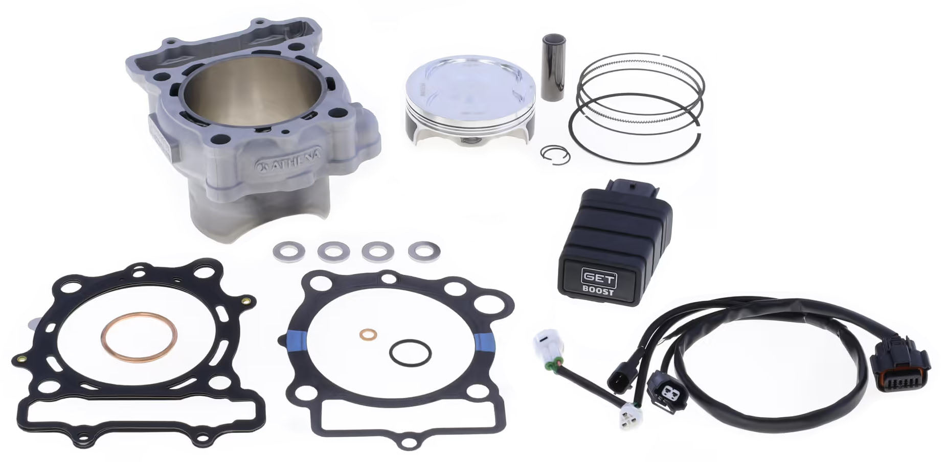 CYLINDER FULL KIT BIG BORE 85mm KX250 2025-26, ATHENA P400250100032 300cc (Piston included)