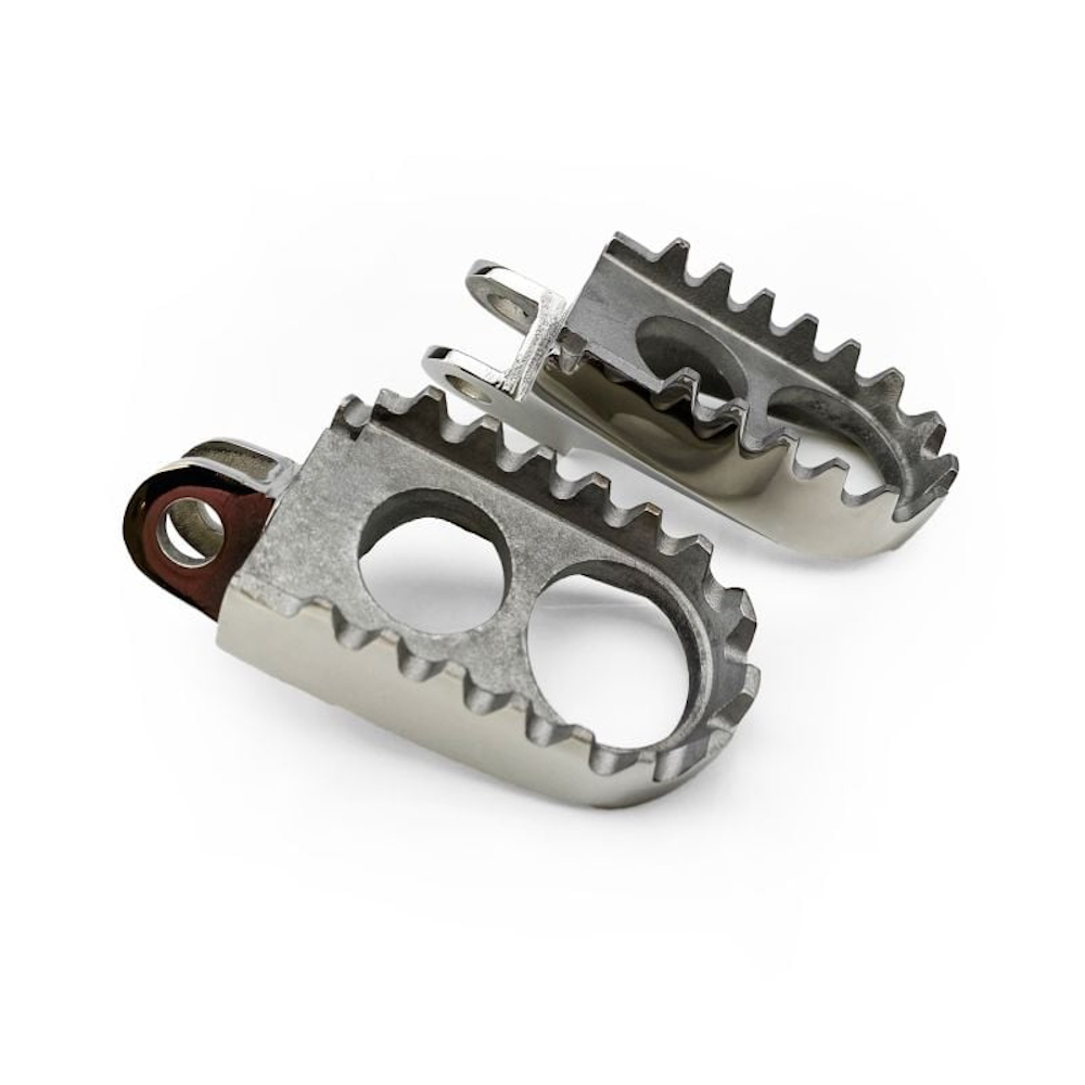 FOOT PEGS STAINLESS SUZUKI RM125 89-02 /RM250 89-02, DRZ400 00-16, RMX250 93-98