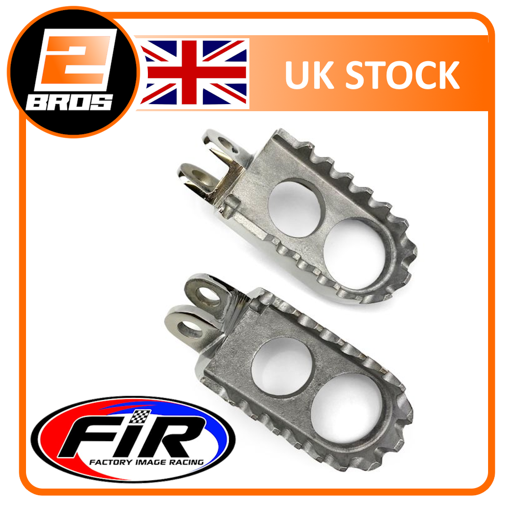 FOOT PEGS STAINLESS SUZUKI RM125 89-02 /RM250 89-02, DRZ400 00-16, RMX250 93-98