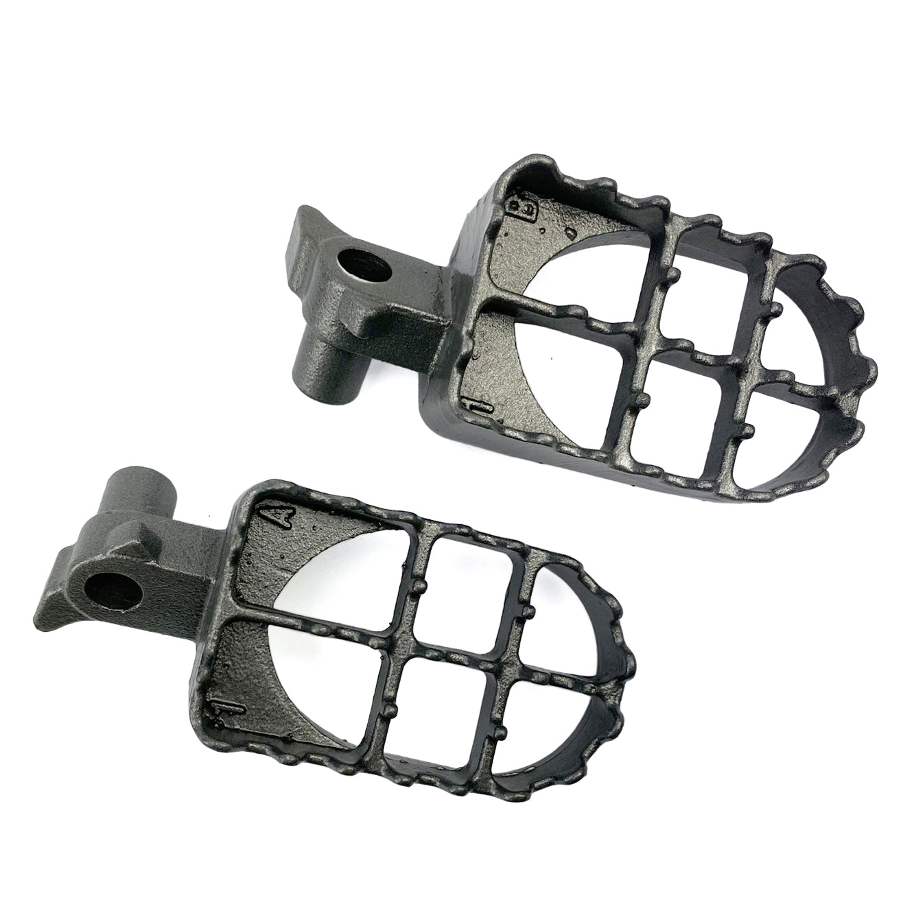 FOOT PEGS STEEL GREY YZ, YAMAHA 87-96 YZ125 YZ250, WR 3SP-27411-00-00, 3LD-27411-10-00, 3SP-27411-00-00, 3LD-27411-10-00