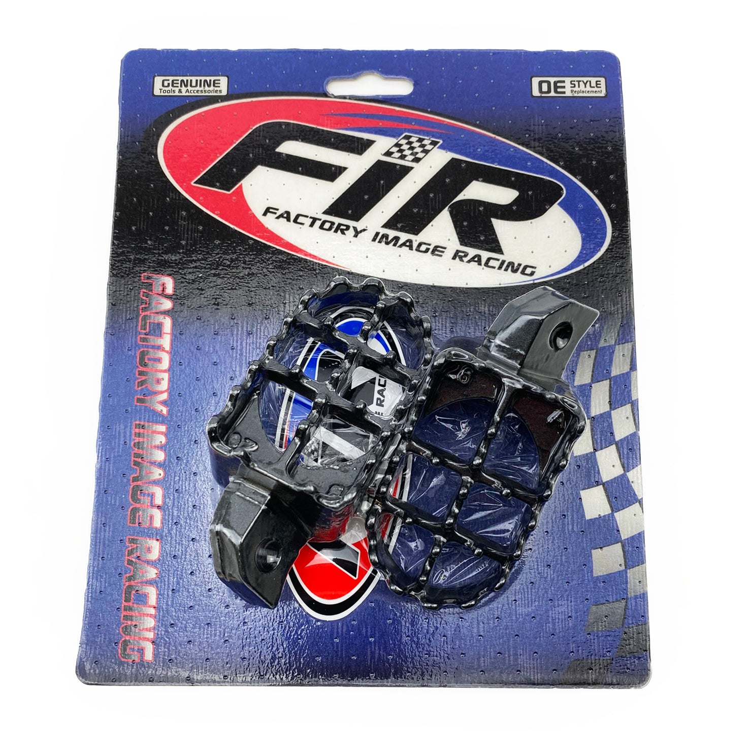 FOOT PEGS STEEL GREY KX, KAWASAKI KX125/250, KDX