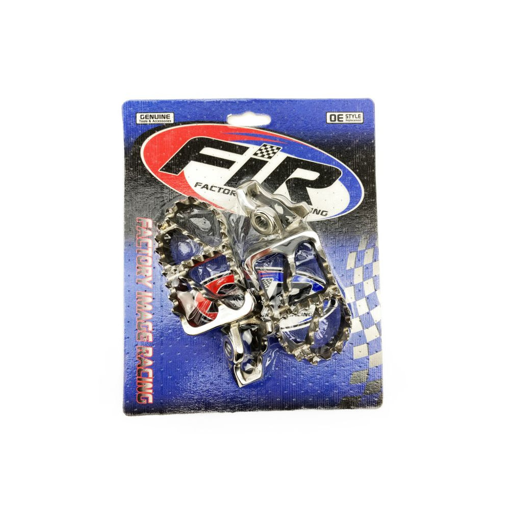 FOOT PEGS STAINLESS CRF150 07-18,CRF250R/X 04-18, CRF450R/X 05-18, CRF250 12-18