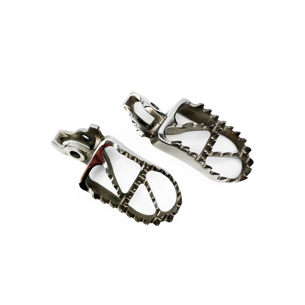 FOOT PEGS STAINLESS CRF150 07-18,CRF250R/X 04-18, CRF450R/X 05-18, CRF250 12-18