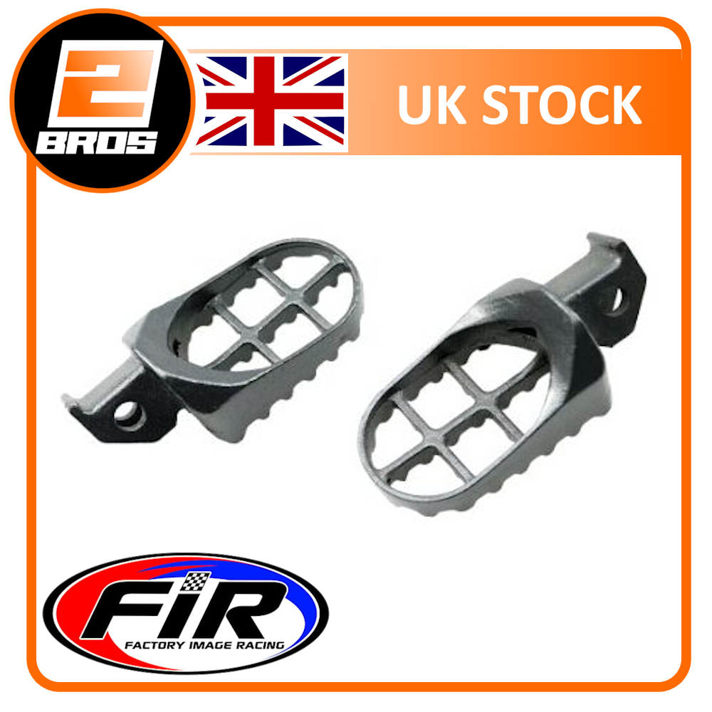 FACTORY IMAGE RACING FOOT PEGS STEEL GREY HONDA CR125 cr250 2000-2001