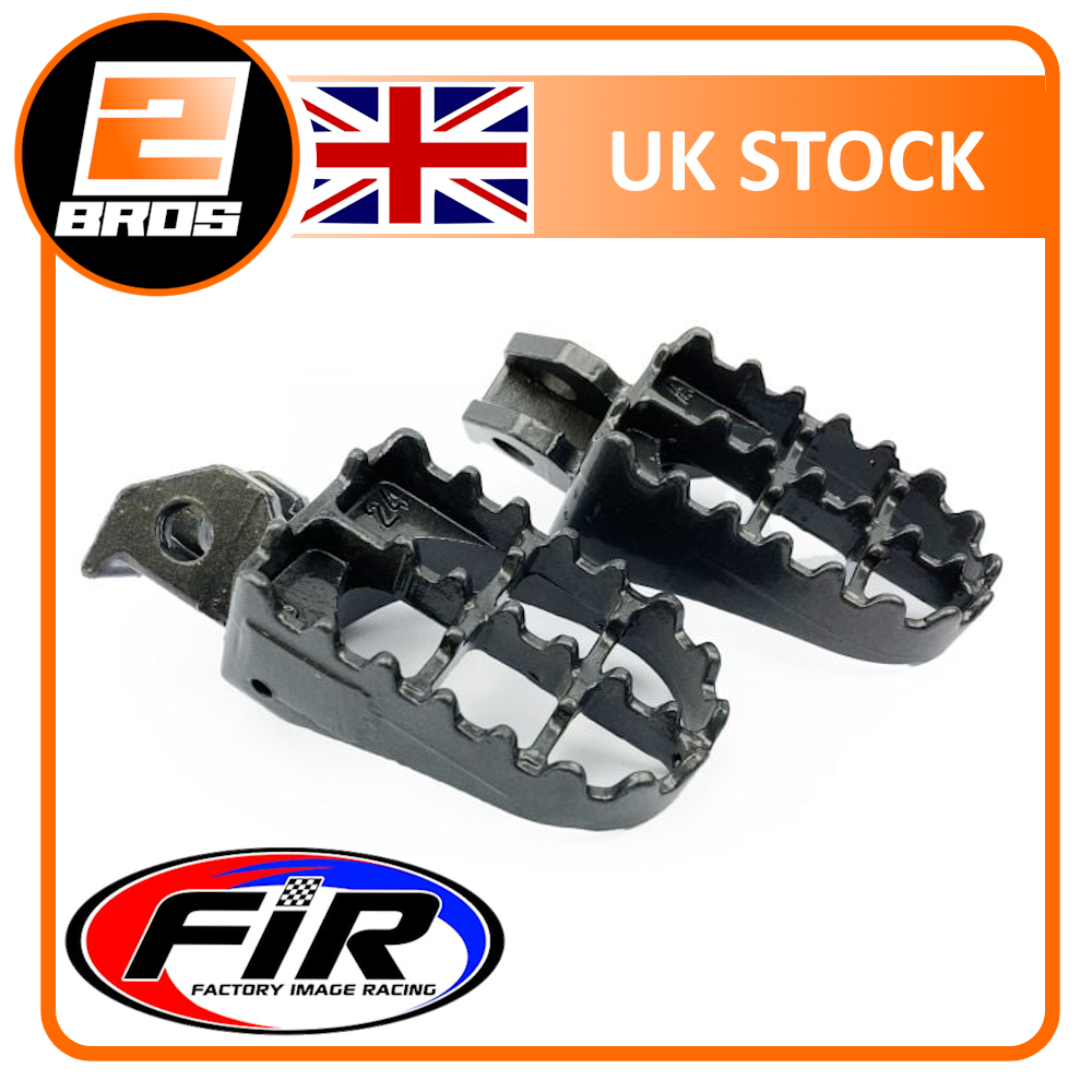 FACTORY IMAGE RACING FOOT PEGS STEEL GREY SUZUKI RM85 03–18  RM85L 03–08