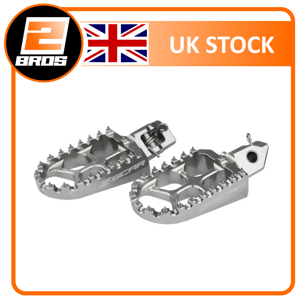 SCAR RACING FOOT PEGS KTM SX 2023 / HUSQVARNA TC FC TX FX FS 2023 ALUMINIUM