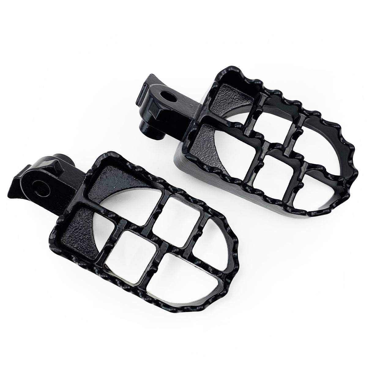 FOOT PEG SET KLR650 BLACK SS, PSYCHIC MC-04040 STAINLESS 34028-0015, 34028-0014, 92145-0198, 92145-0199