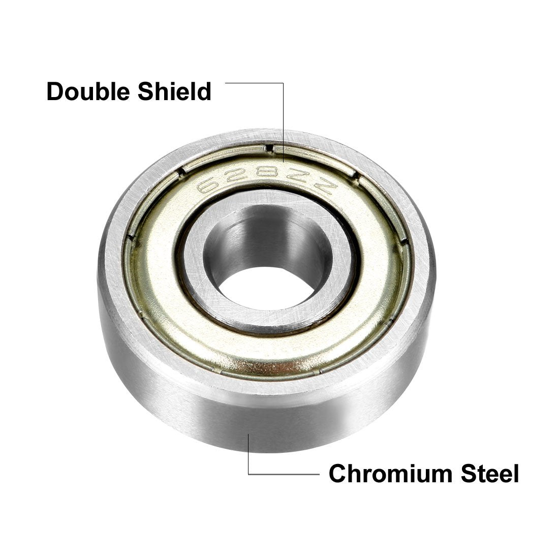 BEARING 628 ZZ DIRT RACING SIZE 8x24x8 CHROME STEEL EACH