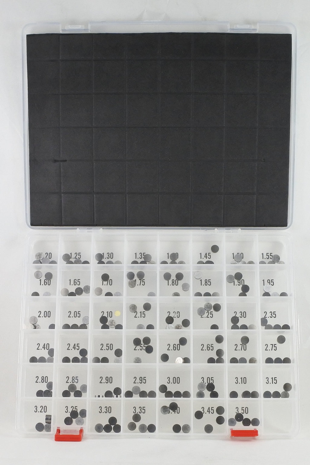 VALVE SHIM KIT 7.48mm 1.20-3.50mm 0.05mm INCREMENTS 4PCS EACH SIZE VINTCO 7.48SHIMKIT