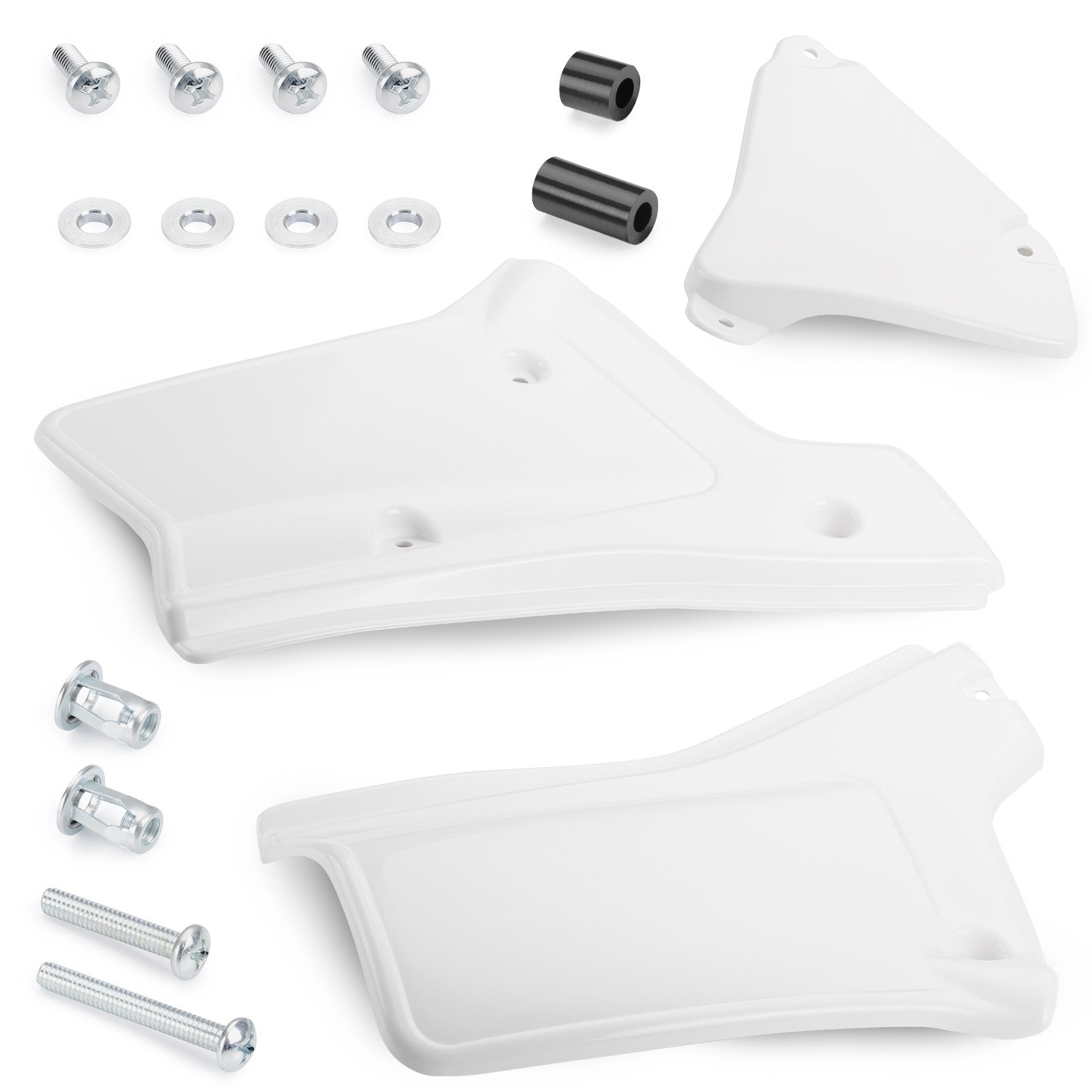 SIDE PANELS LEFT & RIGHT COVERS WHITE HONDA 84-03 XR200R XR250R 206107