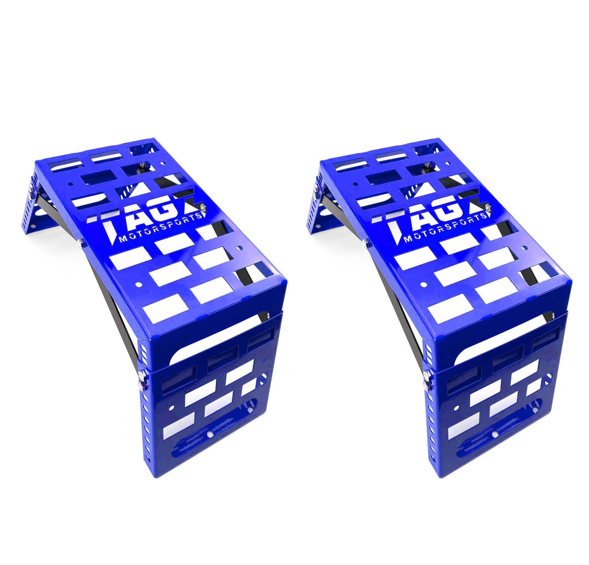 UNIVERSAL STARTING BLOCKS BLUE LIGHTWEIGHT STEEL ADJUSTABLE 80 â€“ 190mm TAG-Z