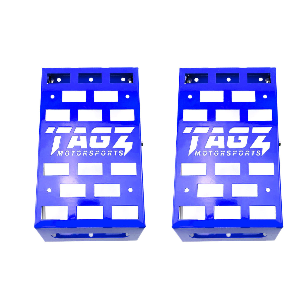UNIVERSAL STARTING BLOCKS BLUE LIGHTWEIGHT STEEL ADJUSTABLE 80 â€“ 190mm TAG-Z