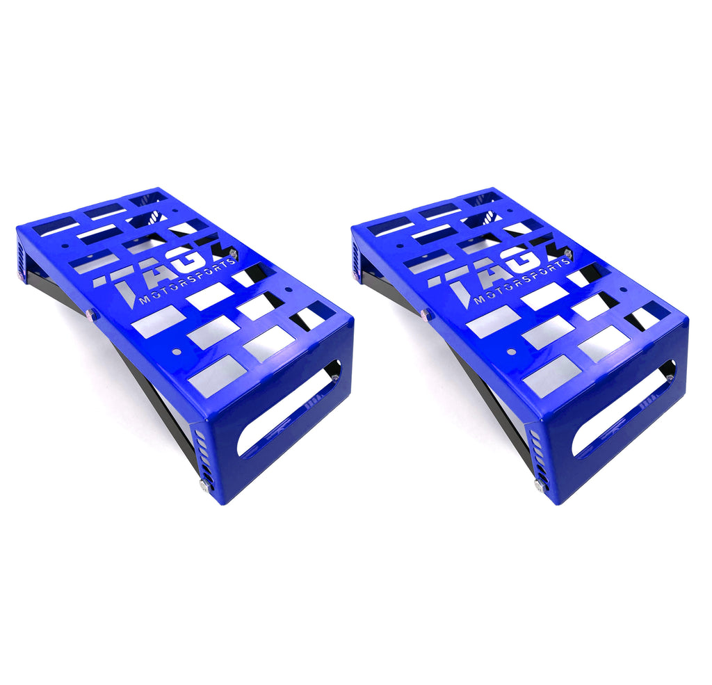 UNIVERSAL STARTING BLOCKS BLUE LIGHTWEIGHT STEEL ADJUSTABLE 80 â€“ 190mm TAG-Z