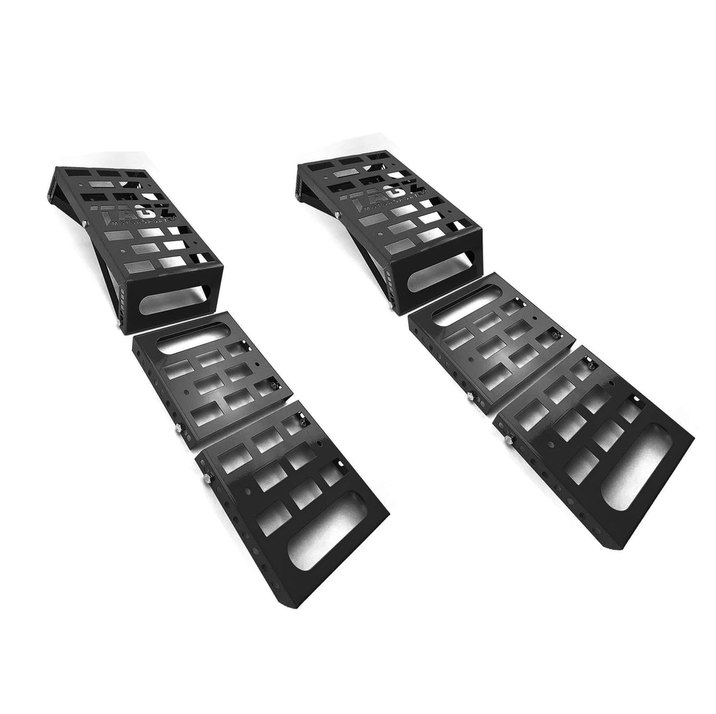 UNIVERSAL STARTING BLOCKS BLACK LIGHTWEIGHT STEEL ADJUSTABLE 80 â€“ 190mm TAG-Z