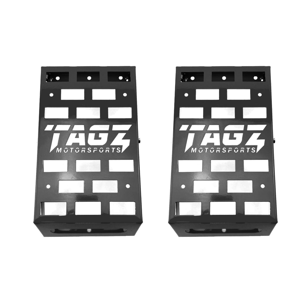 UNIVERSAL STARTING BLOCKS BLACK LIGHTWEIGHT STEEL ADJUSTABLE 80 â€“ 190mm TAG-Z