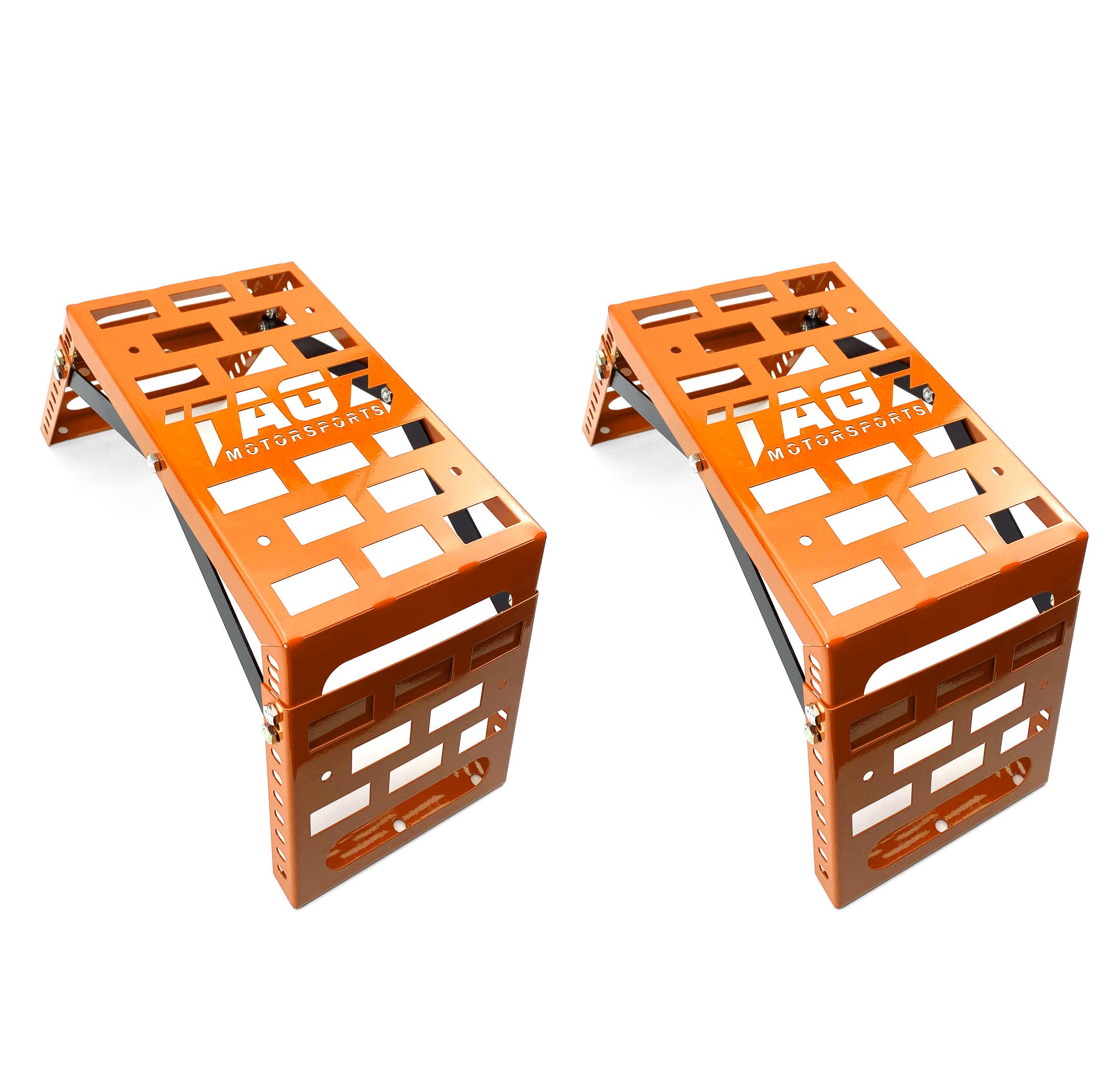 UNIVERSAL STARTING BLOCKS ORANGE LIGHTWEIGHT STEEL ADJUSTABLE 80 â€“ 190mm TAG-Z