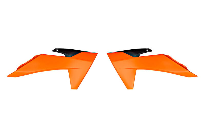Radiator Scoops 2024-2025 KTM SX 50, Orange/Black Rtech R-CVKTMARNR150