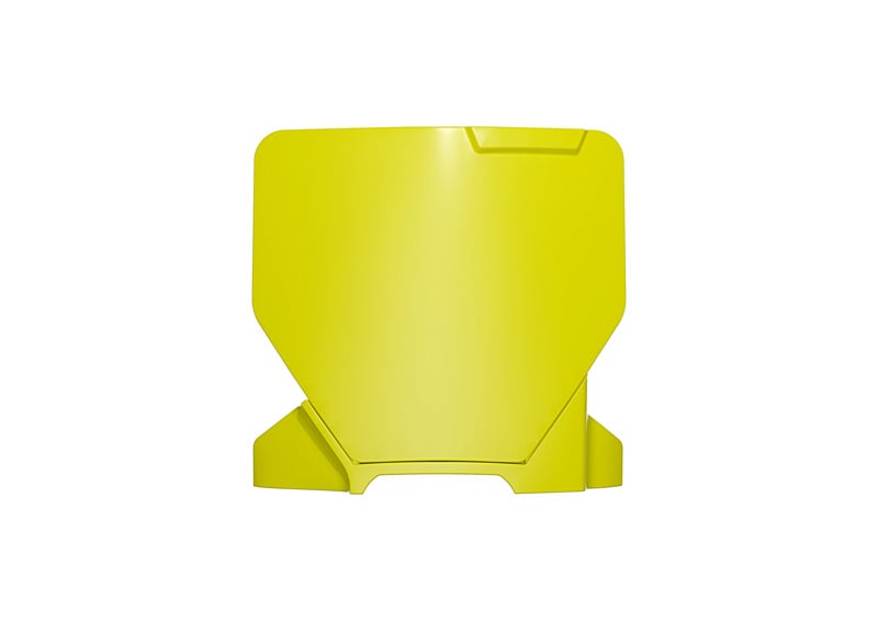 Front Plate 2024 Husky TC65, OEM White/Yellow, Rtech R-TBHSQBNGQ165